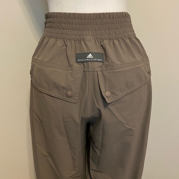 ADIDAS BY STELLA MCCARTNEY| Performance Nylon Track Pants in Simple Brown - Picture 5 of 10